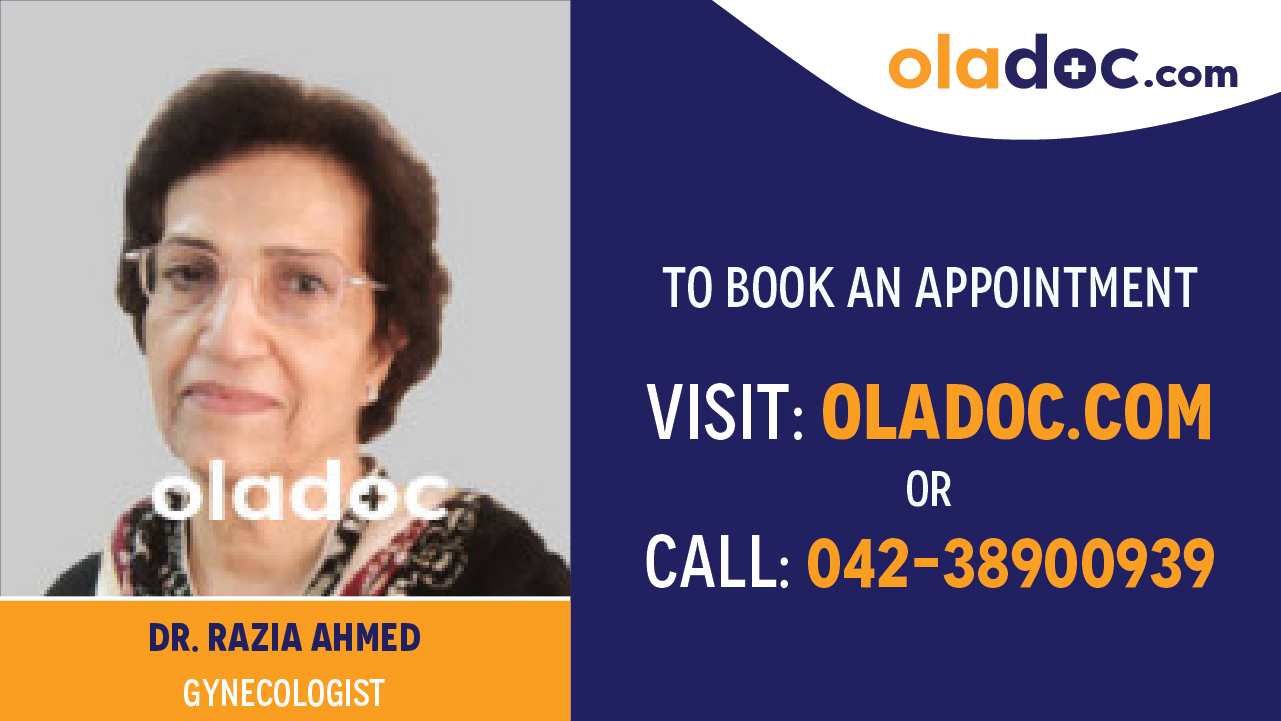 Book appointment with Dr.Razia Ahmed-best Gynecologist in karachi